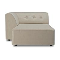 HKliving Vint bank left divan Pure Ivory
