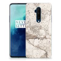 OnePlus 7T Pro TPU Siliconen Hoesje Marmer Beige