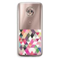 Gekleurde driehoekjes: Motorola Moto G6 Transparant Hoesje