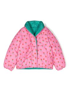 Stella McCartney Kids veste matelassée à design réversible - Rose