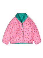 Stella McCartney Kids veste matelassée à design réversible - Rose - thumbnail