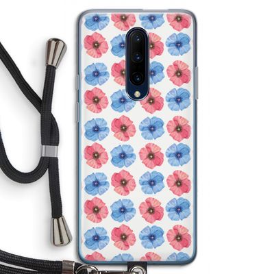 Klaproosjes: OnePlus 7 Pro Transparant Hoesje met koord