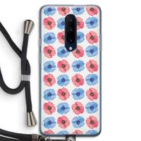 Klaproosjes: OnePlus 7 Pro Transparant Hoesje met koord