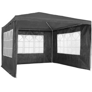 tectake® - Tuinpaviljoen partytent Baraban 3x3m met 3 zijdelen - grijs - 404815