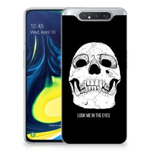 Silicone Back Case Samsung Galaxy A80 Skull Eyes