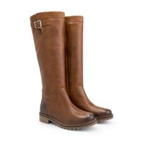 Travelin&apos; Women - zipper boot - Cognac - Maat 36