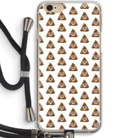 Poop emoji: iPhone 6 / 6S Transparant Hoesje met koord