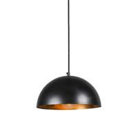 QAZQA Industriële hanglamp zwart met goud 35 cm - Magna Eco - thumbnail