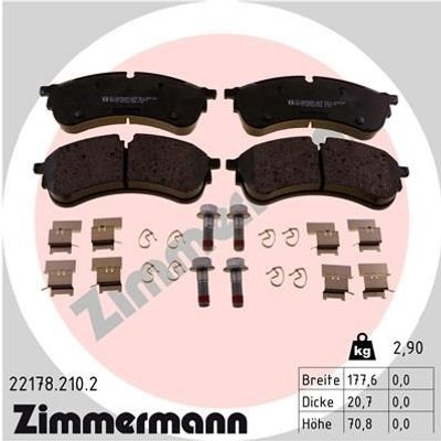 Remblokkenset, schijfrem 221782102