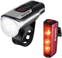 Sigma Verlichtingsset blaze & aura 80 led usb-oplaadbaar