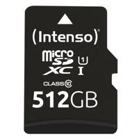 Intenso microSD-Card Class10 UHS-I 512GB Speicherkarte - thumbnail