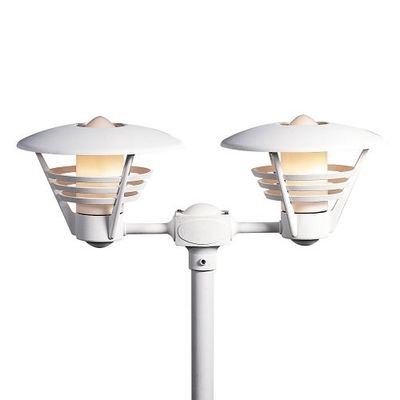 Lantaarnpaal opzetstuk Gemini 2-lichts 33 cm matwit 501-250
