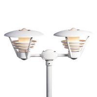 Lantaarnpaal opzetstuk Gemini 2-lichts 33 cm matwit 501-250