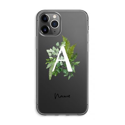 Green Brush: iPhone 11 Pro Max Transparant Hoesje