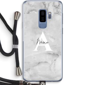 Ivory Marble: Samsung Galaxy S9 Plus Transparant Hoesje met koord