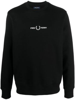 Fred Perry sweat à logo brodé - Noir