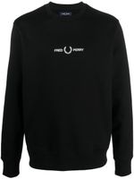 Fred Perry sweat à logo brodé - Noir