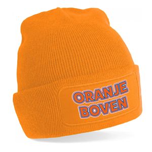 Oranje Koningsdag muts - oranje boven - EK/WK voetbal - one size