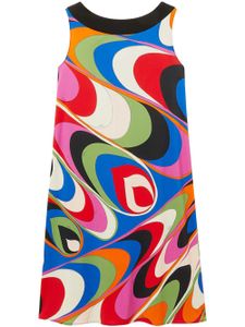 PUCCI robe évasée courte à imprimé Onde - Multicolore