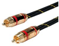 ROLINE GOLD Tulp kabel. simplex M/M, Rood, Retail Blister, 2,5 m - thumbnail