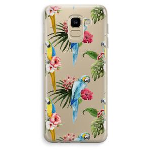 Kleurrijke papegaaien: Samsung Galaxy J6 (2018) Transparant Hoesje