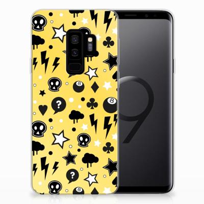Silicone Back Case Samsung Galaxy S9 Plus Punk Geel Silicone Back Case Samsung Galaxy S9 Plus Punk Geel