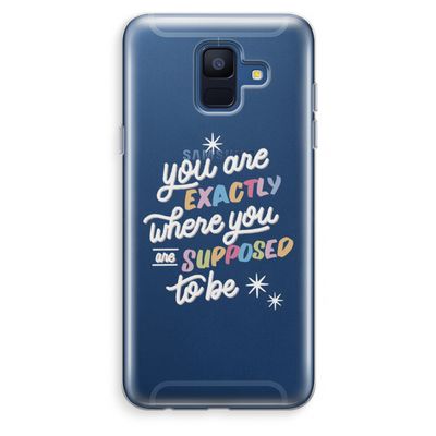 Right Place: Samsung Galaxy A6 (2018) Transparant Hoesje