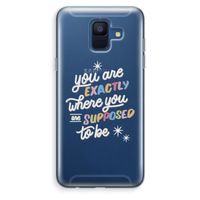Right Place: Samsung Galaxy A6 (2018) Transparant Hoesje