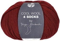 Lana Grossa Cool Wool 4 Socks Uni 7715 Donkerrood