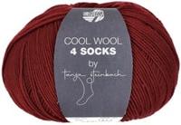 Lana Grossa Cool Wool 4 Socks Uni 7715 Donkerrood - thumbnail