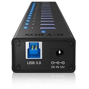 ICY BOX IB-AC6113 usb-hub 13x USB 3.0, 1x USB oplaadpoort