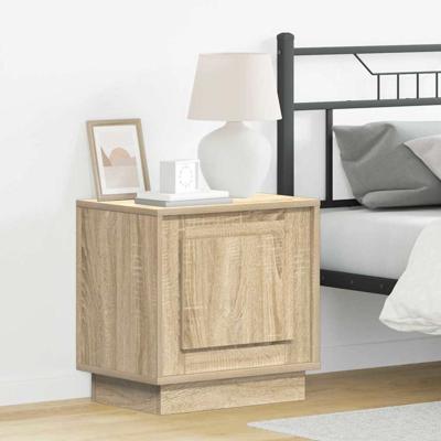 Nachtkastje 2 pcs Sonoma eiken 44 x 34,5 x 45 cm Bewerkt hout