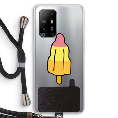 Raketijsje: Oppo A95 5G Transparant Hoesje met koord