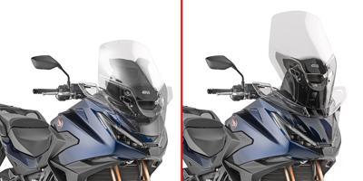 GIVI Windscherm, moto en scooter, D1214ST Verhoogd transparant
