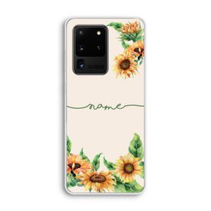 Zonnebloemen: Samsung Galaxy S20 Ultra Transparant Hoesje