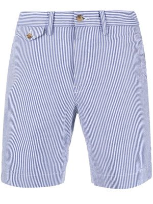 Polo Ralph Lauren short à rayures - Bleu