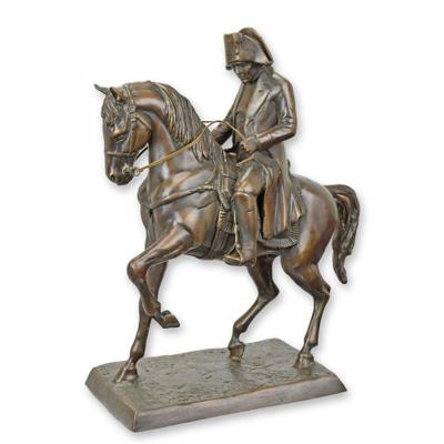 A BRONZE SCULPTURE OF NAPOLEON ON HORSEBACK