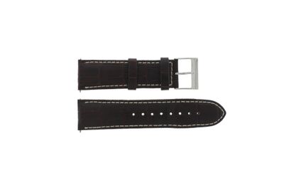 Guess horlogeband W95046G1 Leder Bruin 24mm