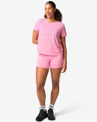 HEMA Damesbikershort kort roze (roze)