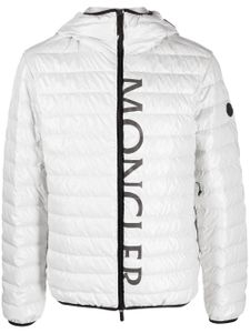 Moncler doudoune à logo imprimé - Gris