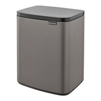 Brabantia Bo Afvalemmer 12 L - Platinum - thumbnail