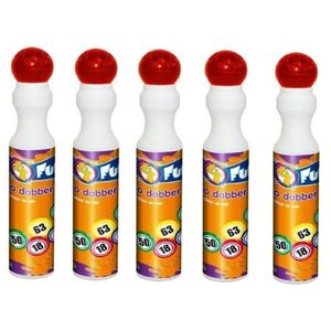 5x Rode bingostift/markers 43 ml