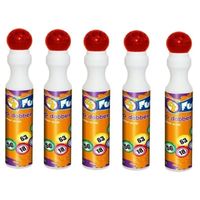 5x Rode bingostift/markers 43 ml