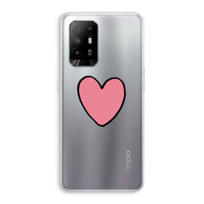 Hartje: Oppo A95 5G Transparant Hoesje