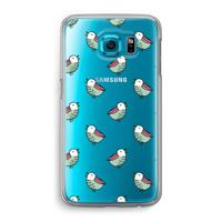 Vogeltjes: Samsung Galaxy S6 Transparant Hoesje