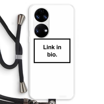 Link in bio: Huawei P50 Transparant Hoesje met koord