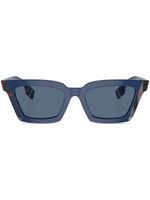 Burberry Eyewear lunettes de soleil Briar à carreaux - Bleu