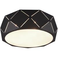 LED Plafondlamp Mat Zwart - Trion Zanda - 3-lichts. E27 Fitting