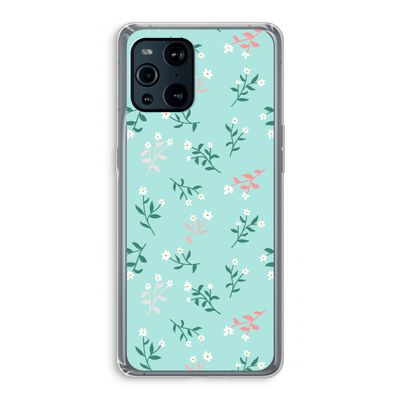 Small white flowers: Oppo Find X3 Transparant Hoesje