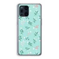 Small white flowers: Oppo Find X3 Transparant Hoesje